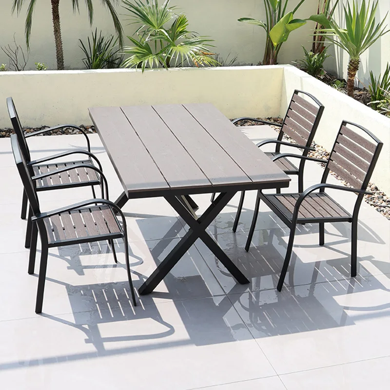 #￥Outdoor courtyard tables and chairs, yard tea drinking wrought iron outdoor tables andchairs, casual and simpleopen-airoutdoor