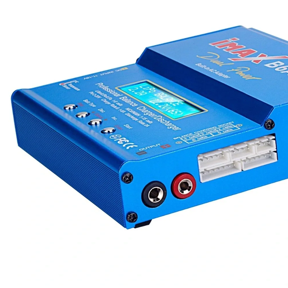 شاحن توازن محدث IMAX B6AC 80W 6A ، تفريغ بطارية Lipo/li-ion/LiFe/NiMh