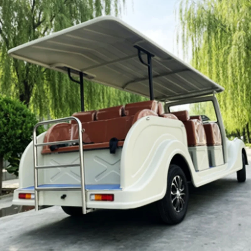 Electric Old-Fashioned Bus Powerful With Different Seats Vintage Classic Car In Parks And Amusement Parks Free Custom Color