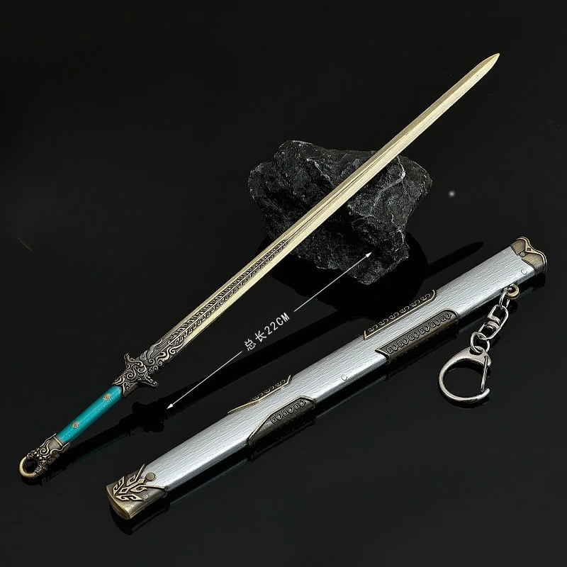 22 centimetri FEUD Film TV Periferico Verde Hornet spada armi Modello Portachiavi Mestiere In Metallo Puntelli Cosplay Display Pezzo Ragazzo Regali Giocattoli