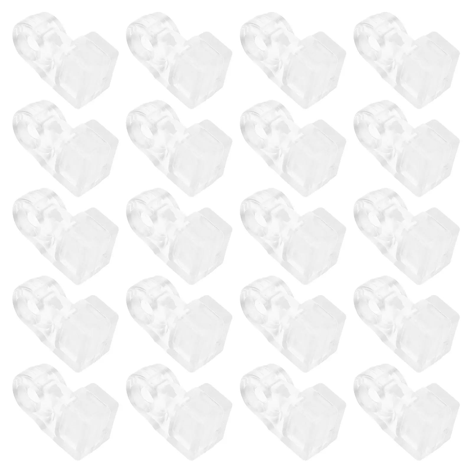 

35Pcs Glass Retainer Clips with Screws Transparent Mirror Clips for Cabinet Glass Door Storm Window Panel Secure Fastening