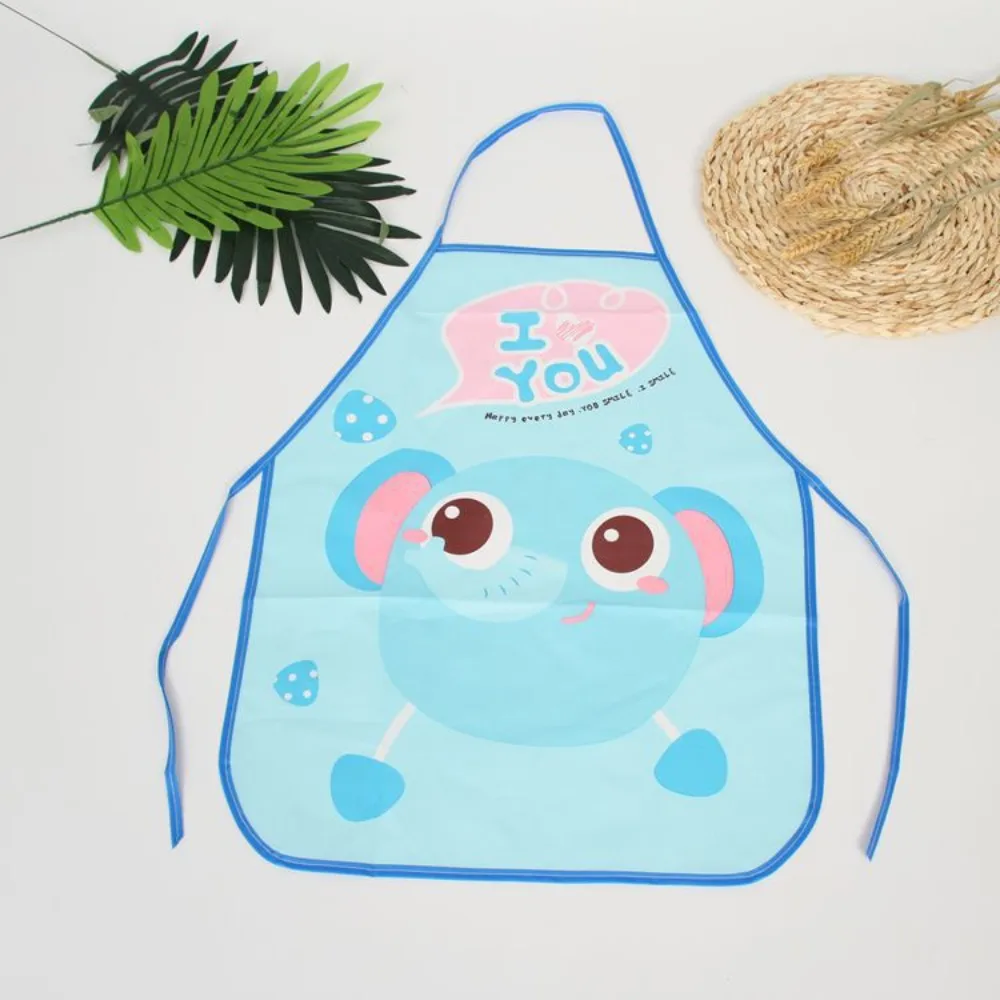 New Waterproof Apron Antifouling Gown Bib Cartoon Kitchen Painting Smock Apron for Child Household Cleaning Tools & Accessories - view 5