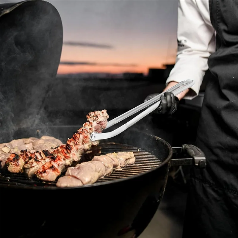 

ABVG-BBQ Щипцы для токарной обработки колбас Кухонные щипцы из нержавеющей стали Многоцелевой захват Зажим для хлеба/зажимы для стекака
