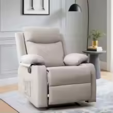 Korser Small Linen Manual Recliner