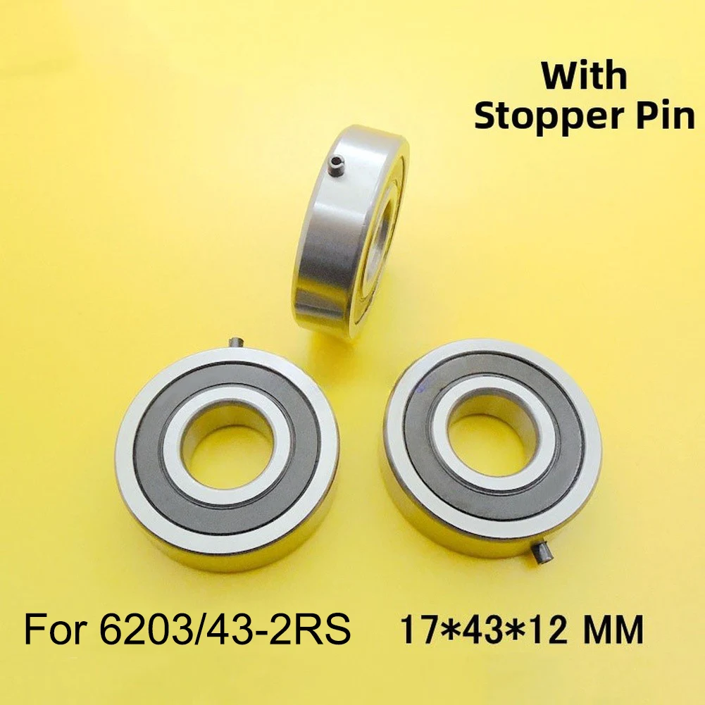6PCS Ball Bearings for 6203/43-2RS Rated Applications Including for Power Generation Motors and Mechanical Drive Systems