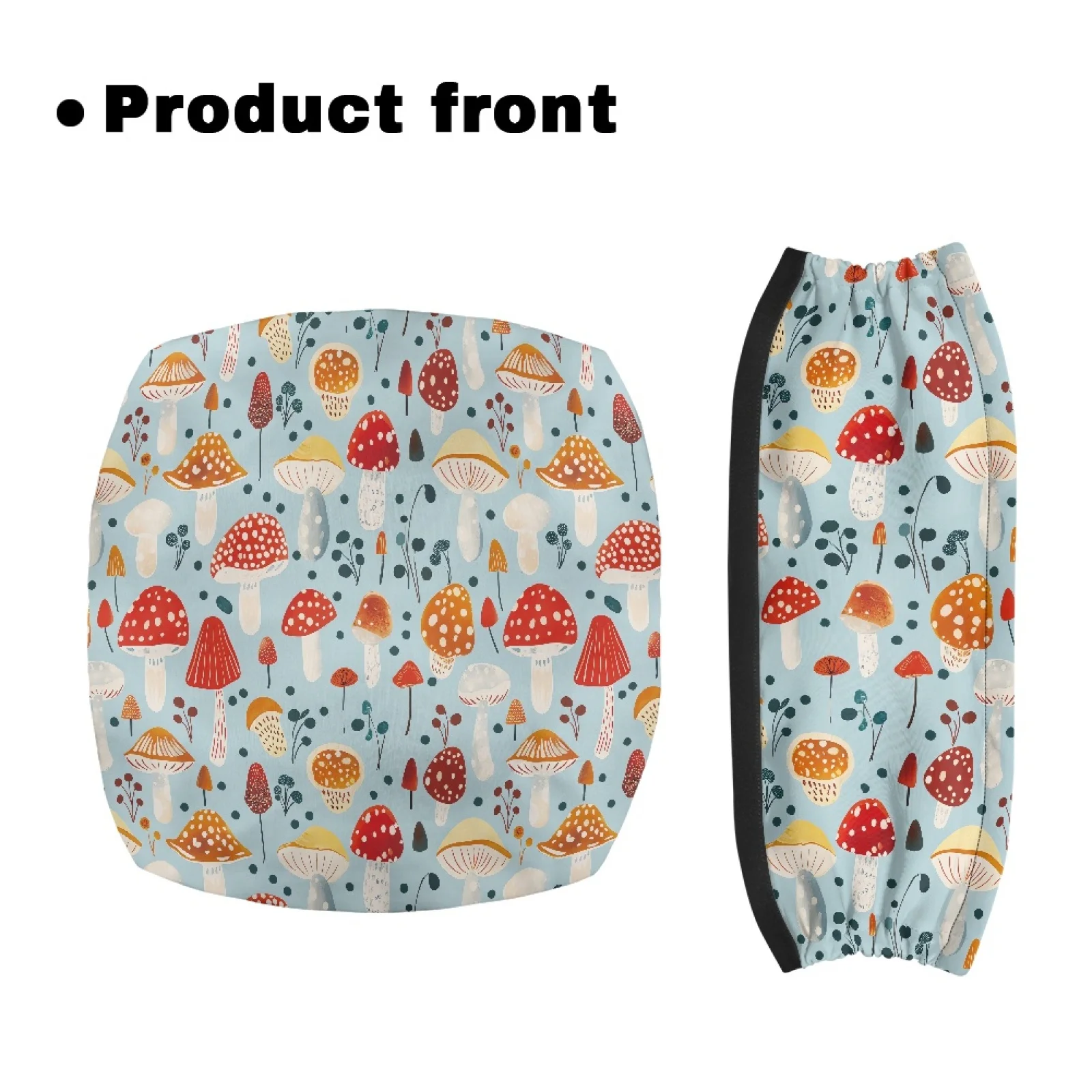 Coloranimal Mushrooms Pack of 2 Walker Seat Back Rest Covers Durable Walker Seat Set for Elderly Adults