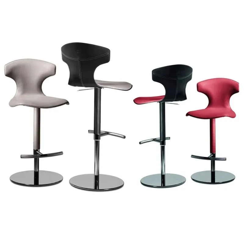 

Поворотные минималистичные металлические скандинавские стальные барные стулья для гостиной, удобные барные стулья, дизайн, регулируемая мебель Barkrukken
