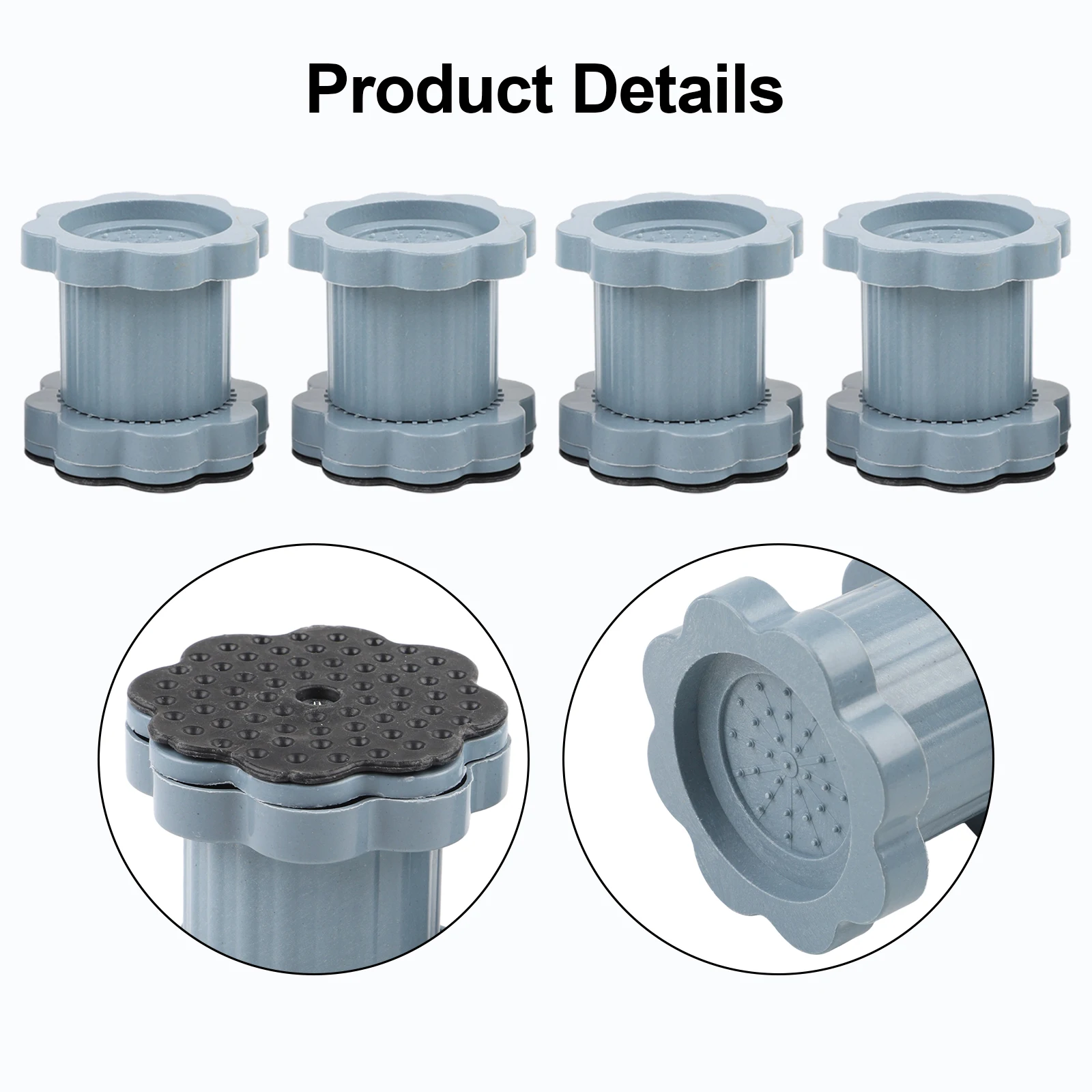 As Shown Anti Vibration Mat Adjustable Washing Machine Pad Easy Installation Process Noise Reduction Technology