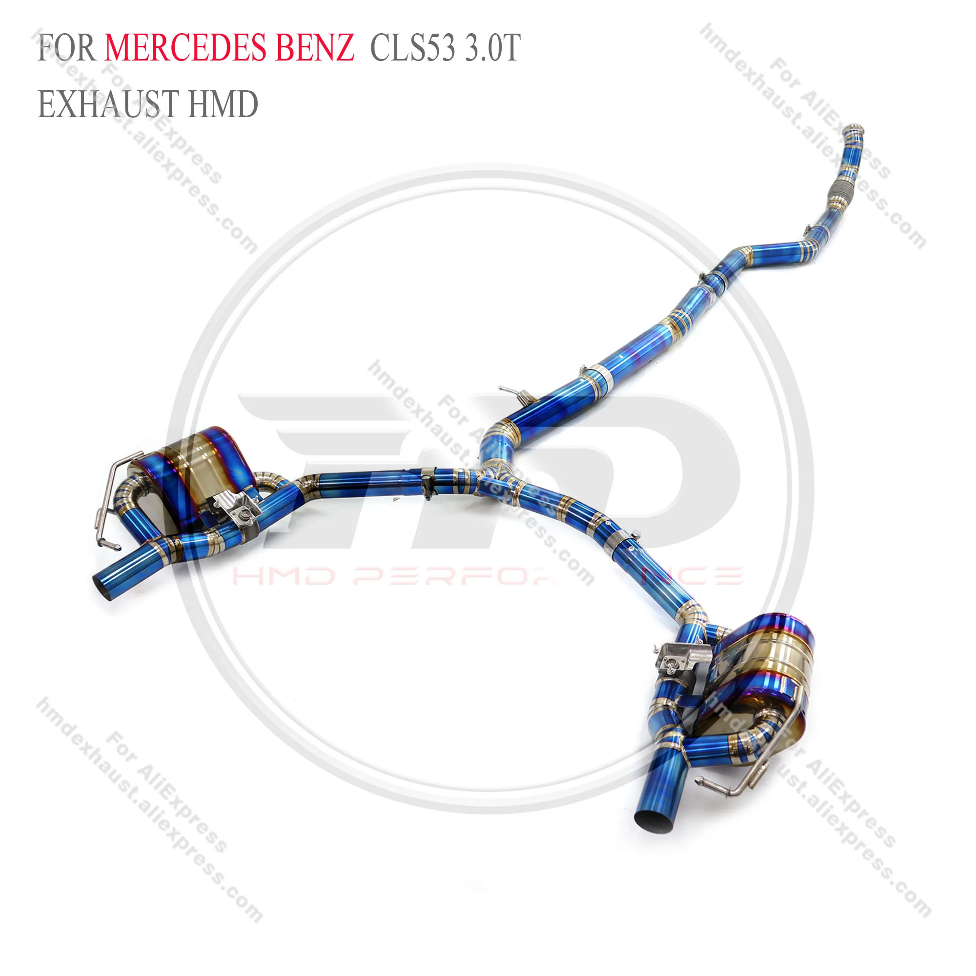 HMD Titanium Exhaust System Performance Catback for Mercedes Benz CLS53 3.0T 2018+ Electric Valve