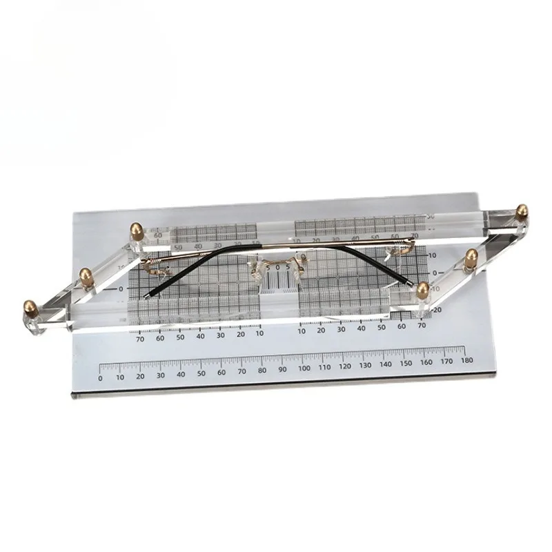 Rimless glasses tool measuring tool, spectacle frame parallel measuring instrument, assembling spectacle frame frame