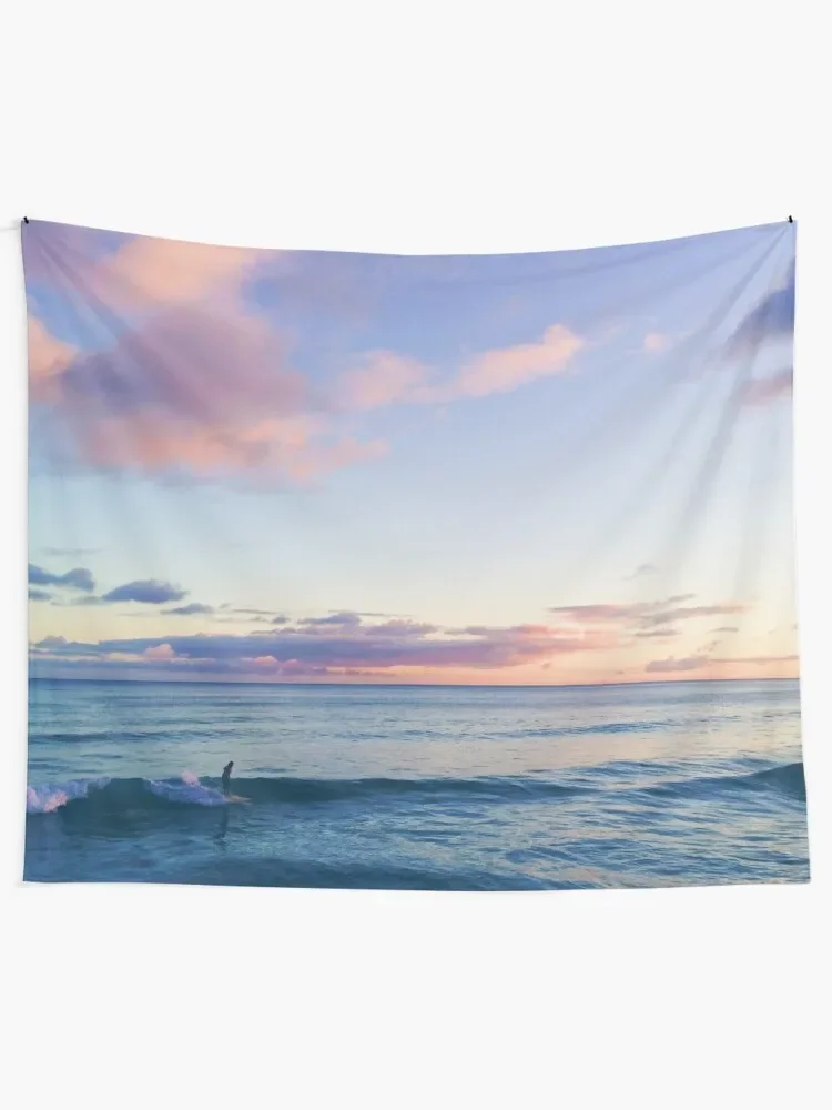 Surfin in a Pastel Dream - Honolulu, Hawaii Tapestry Room Decorations Aesthetic Decor For Room Things To The Room Tapestry