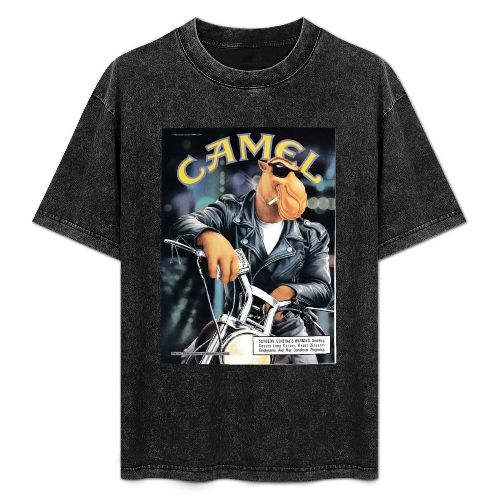 

Joe Camel Motorcycle T-Shirt Urban Casual Loose Fit Tee