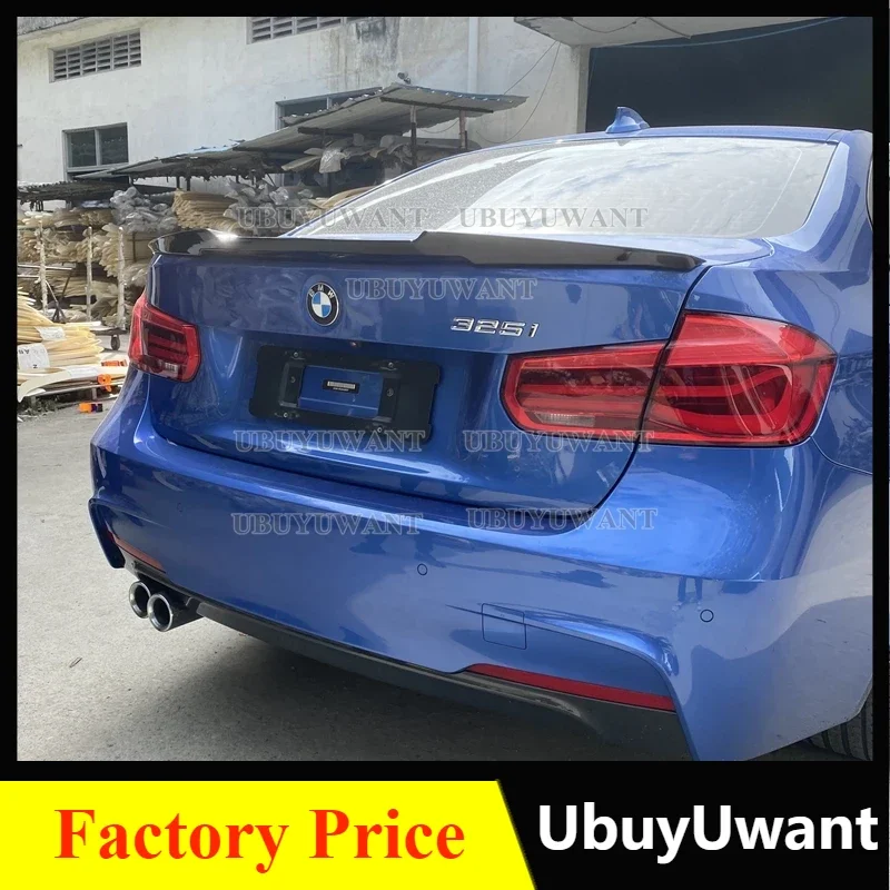 For BMW F30 3 Series F80 F35 2012 2013 2014 2015 2016 2017 2018 ABS Tail Trunk Wing Decoration V Style color Rear Lip Spoiler