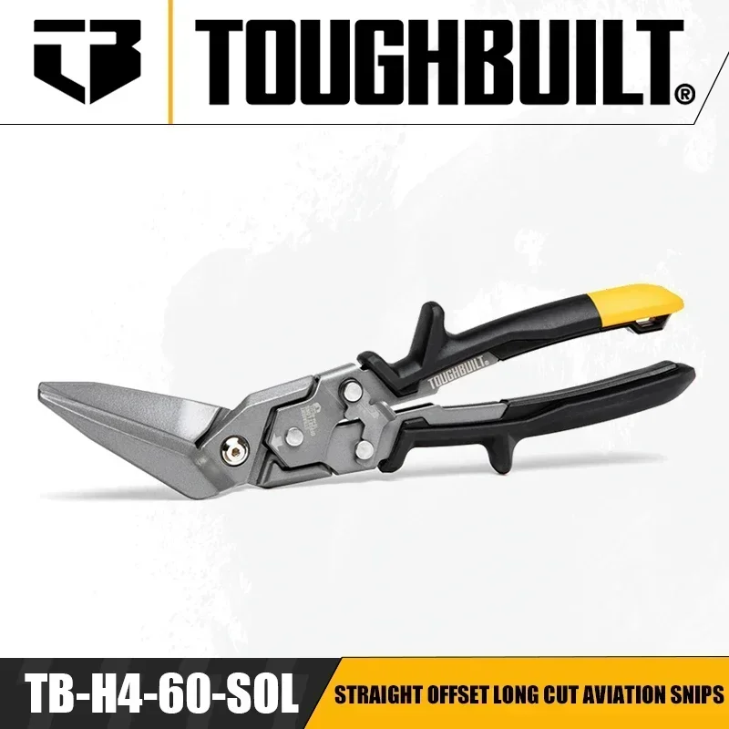 TOUGHBUILT TB-H4-60-SL TB-H4-60-R Cut Aviation Snips Straight Long Straight Offset Long Hand Tools TB-H4-60-SOL TB-H4-60-L