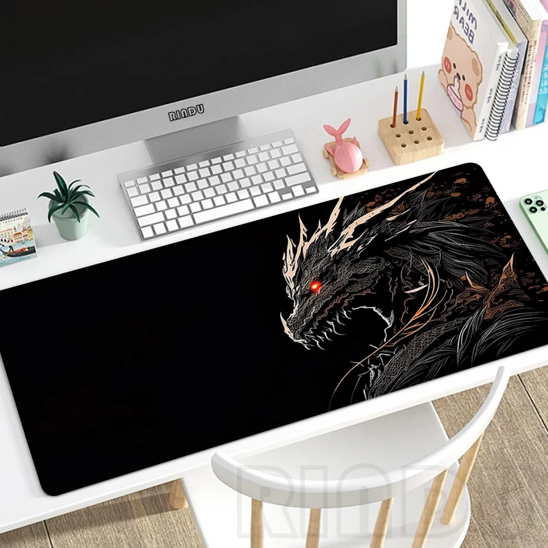 Design Mouse Pad Dragon Gaming Mousepad 400x900cm Large Keyboard Mats Gamer Desk Mat Company Desk Pads For Gift Mousepads