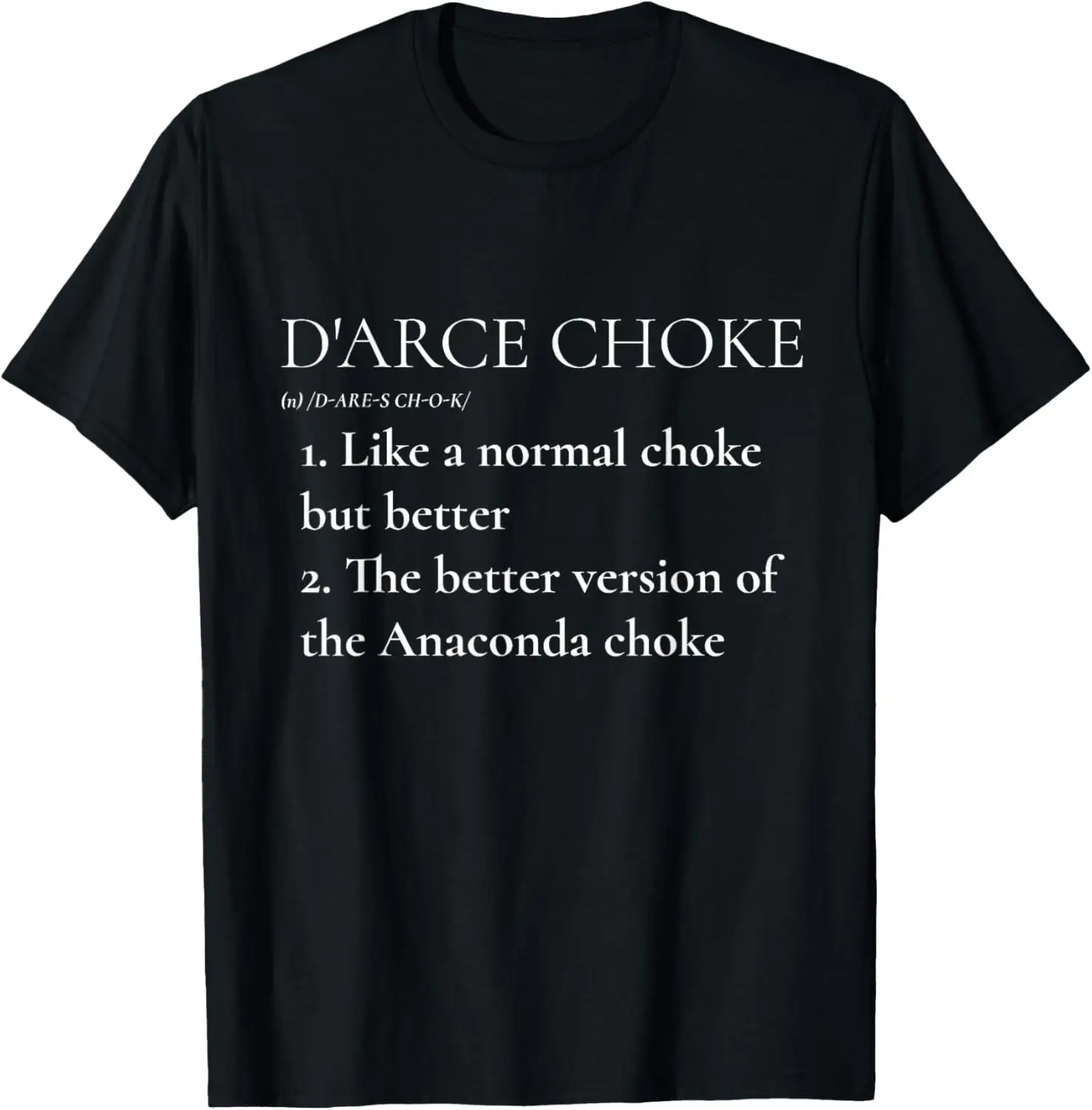 Darce Choke Definition, Anaconda Choke, MMA, Jiu-Jitsu T-Shirt