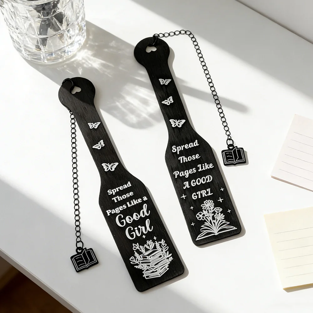Dark Romance Metal Bookmarks - Valentine's Day Gift for Her Spicy Bookmark for Novel Lovers School & Office Stationery