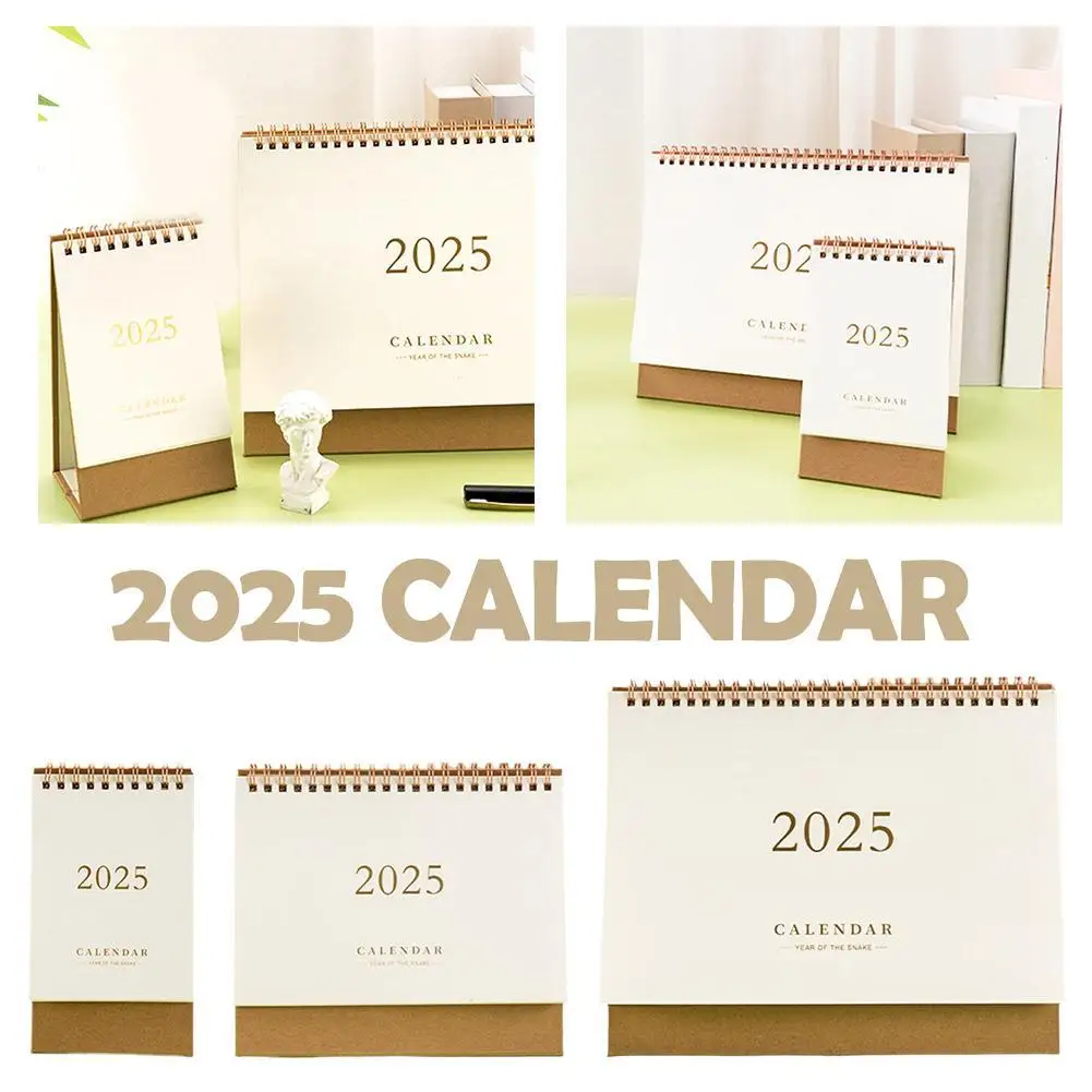 Business Office Calendar Notebook, Advanced Feeling Daily Planner, Pequeno Papel Mensal, Bronzing Plano Semana, Home Acessórios, 2025