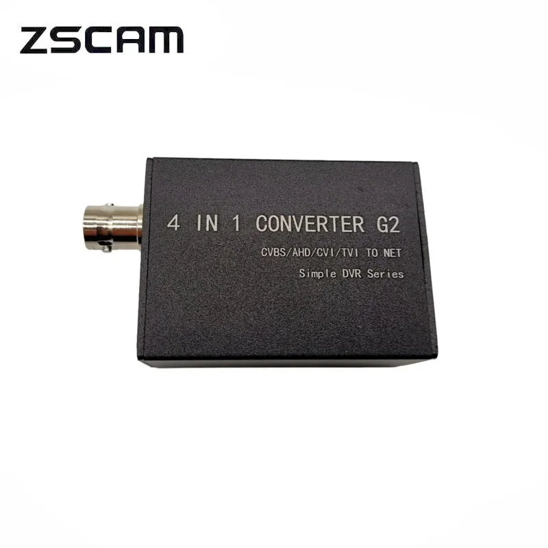 

CVBS/720P/1080P AHD/TVI/CVI/ To Net 4 In 1 Converter BNC Input RJ45 Output H.265 RTSP Adapter DVR For CCTV Cam Video Recorder