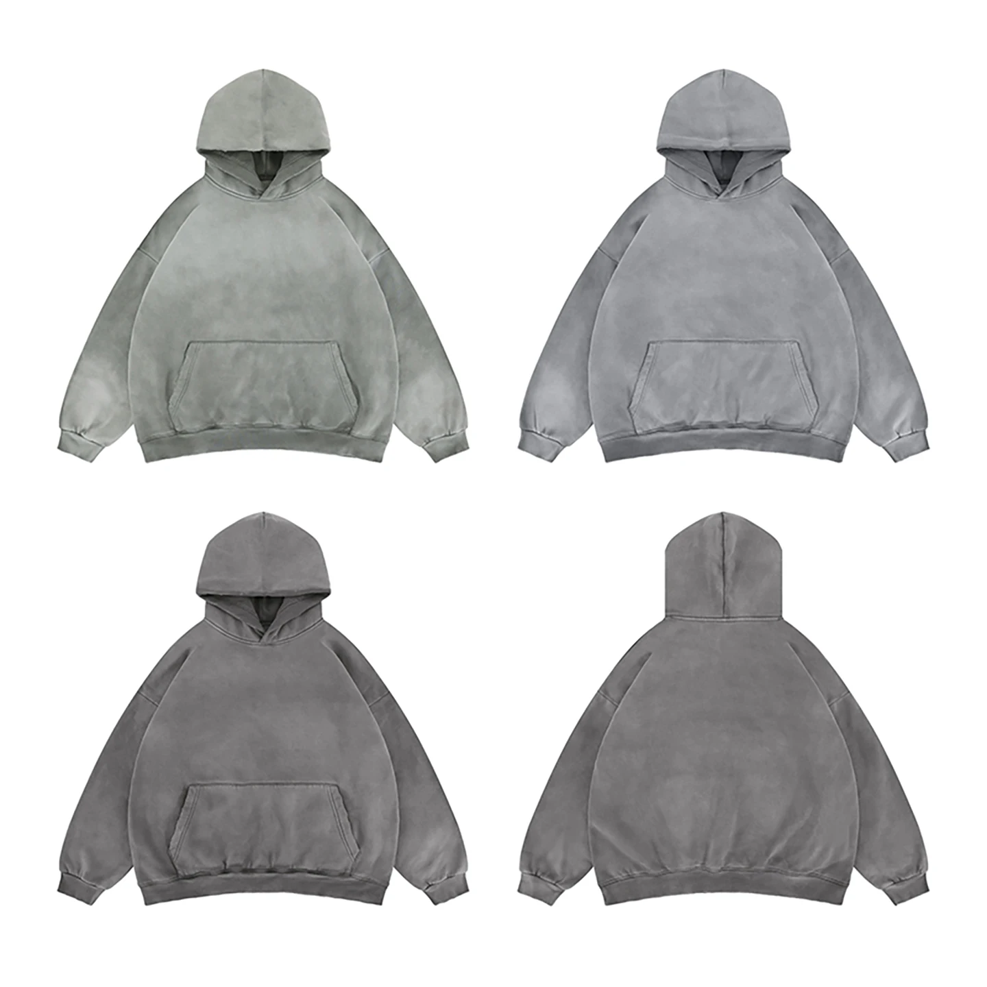 

Waed Vintage Hoodie Sweatirt Fce Lined Loose Fit ex Basic Color Casual Comfortable Autumn Winter New Sle