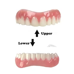 Sdottor Upper With Lower Dentures Perfect Smile Veneer Denture Toothpaste Oral Hygiene Tool Denture Instant Smile Dental Cosmeti