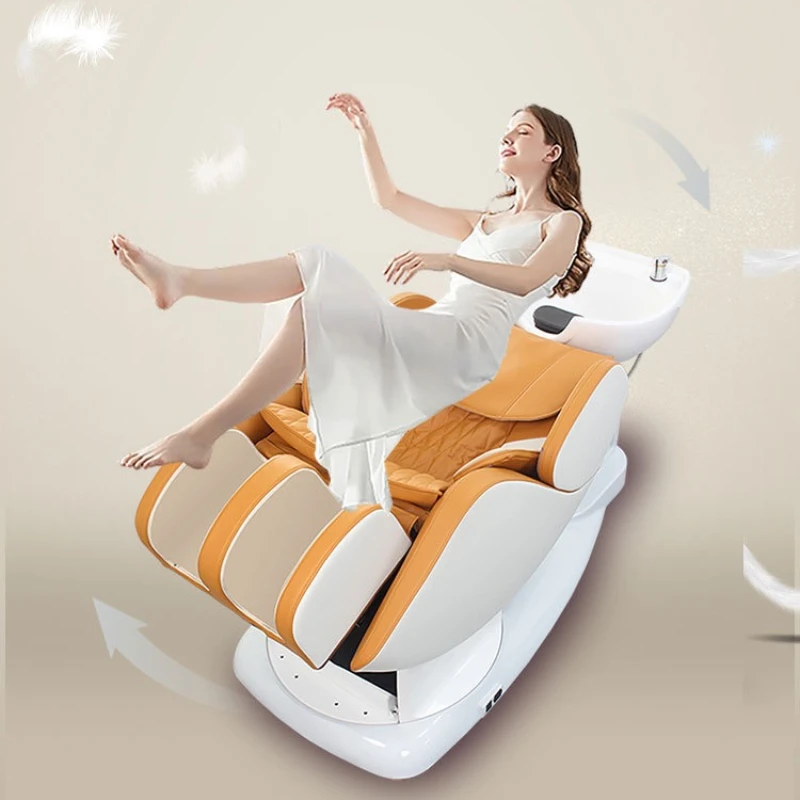 Washing Spa Bed Bowl Chair Shampoo Single Water Recliner Chairs Aesthetics Professional Behandelstoel Hair Chinese Wash XFY-74