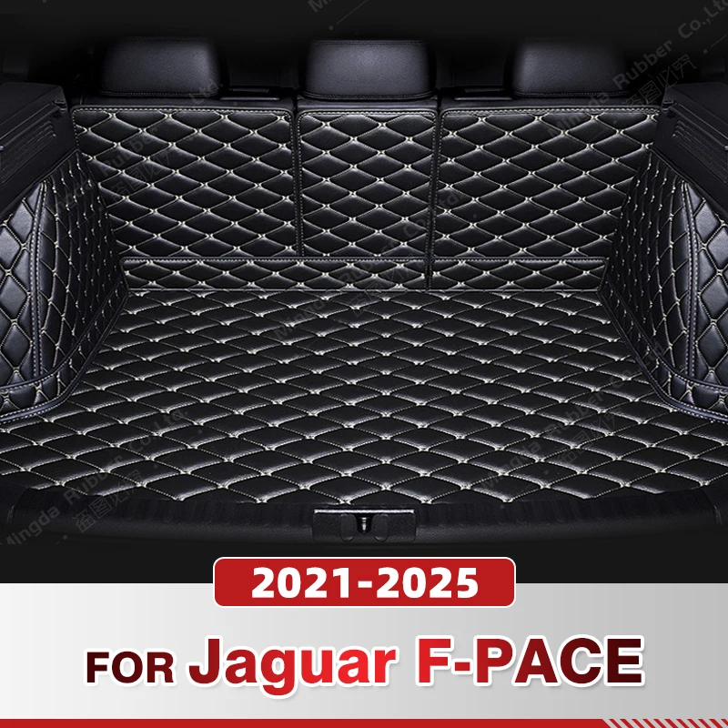 Auto Full Coverage Trunk Mat For Jaguar F-PACE 2021 22 23 24 2025 Car Boot Cover Pad Cargo Liner Interior Protector Accessories