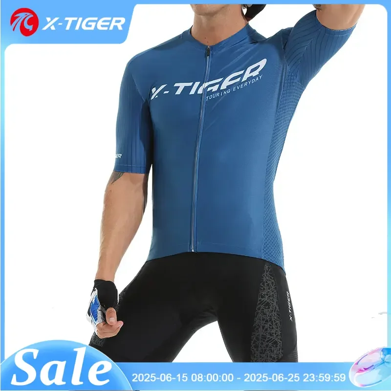 

X-Tiger Велосипедный трикотаж мужской комплект Летний мужской велосипедный комплект Шоссейный велосипед MTB Мужской велосипедный нагрудник короткий костюм Быстросохнущая дышащая рубашка с