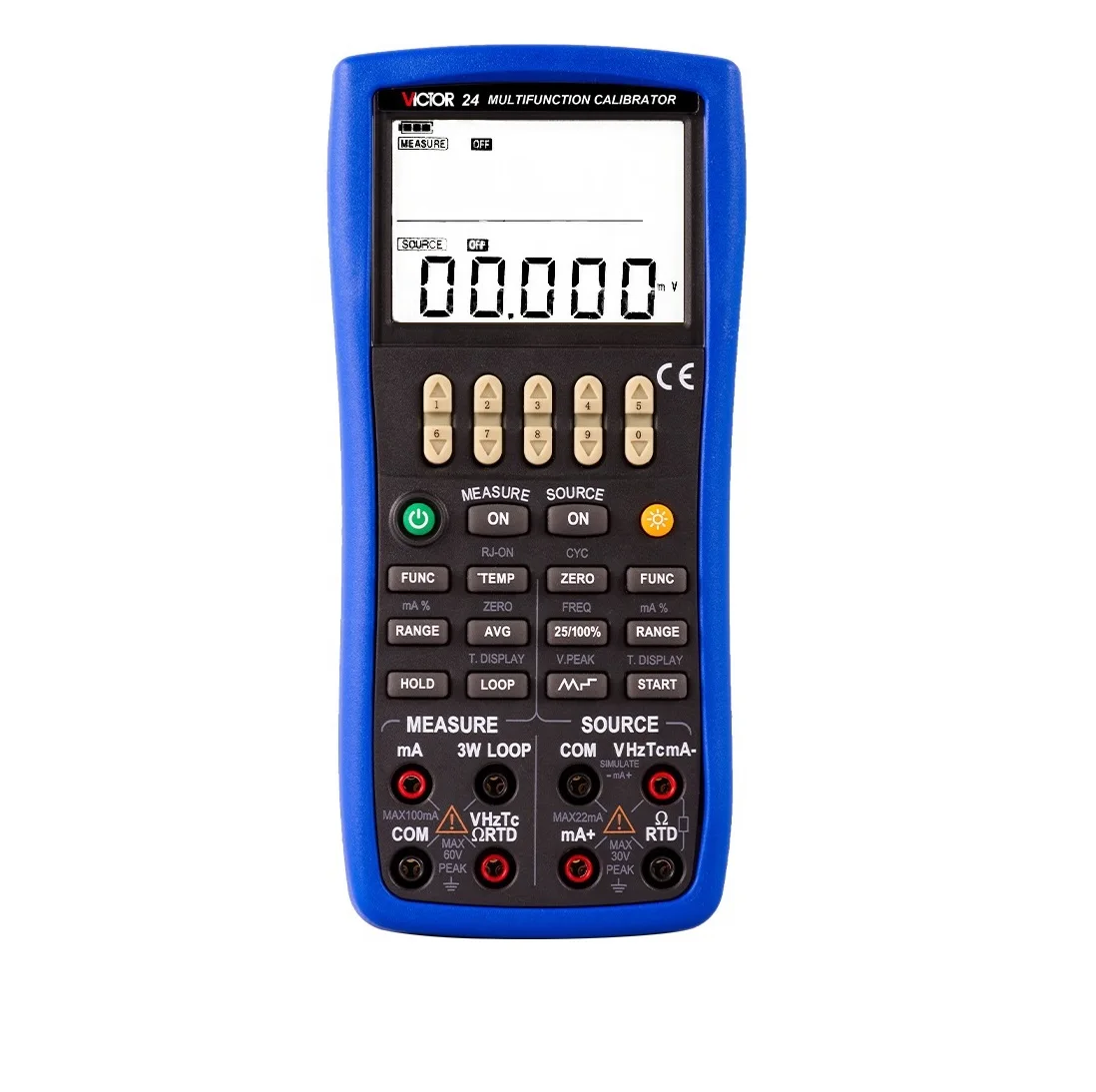 

VICTOR 24 Portable Rtd Calibration Equipment Multifunction Process Calibrator