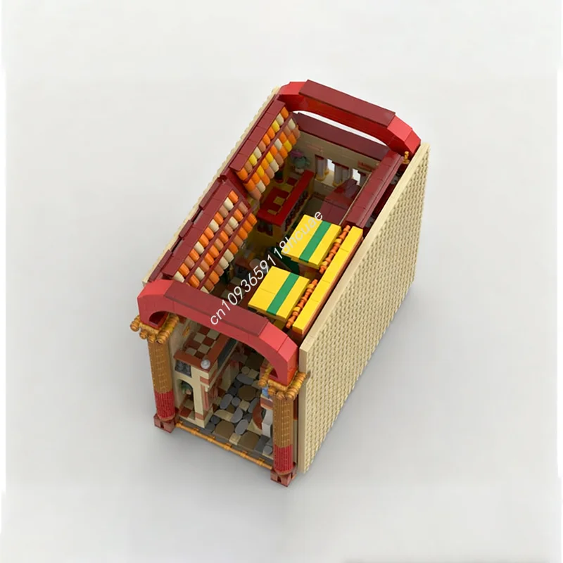 2043개 MOC 리틀 앤틱스 스트리트 건축 모델 블록 어린이 모듈 조립 아이디어 크래프트 장난감 크리스마스 선물