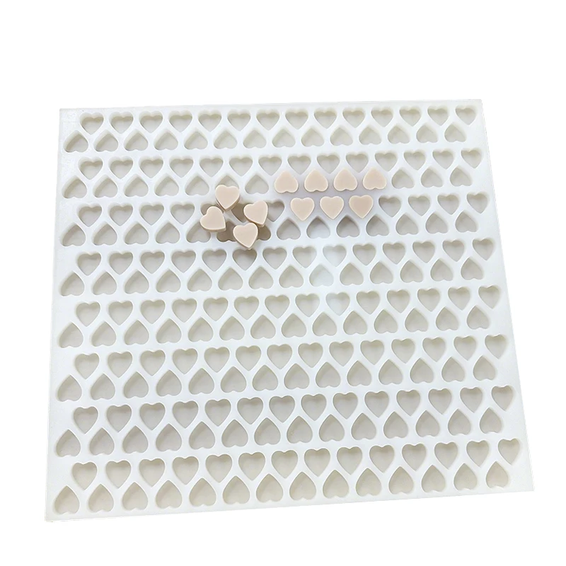 Non-stick fudge silicone molds are used to make fudge, hard candy, caramel, chocolate