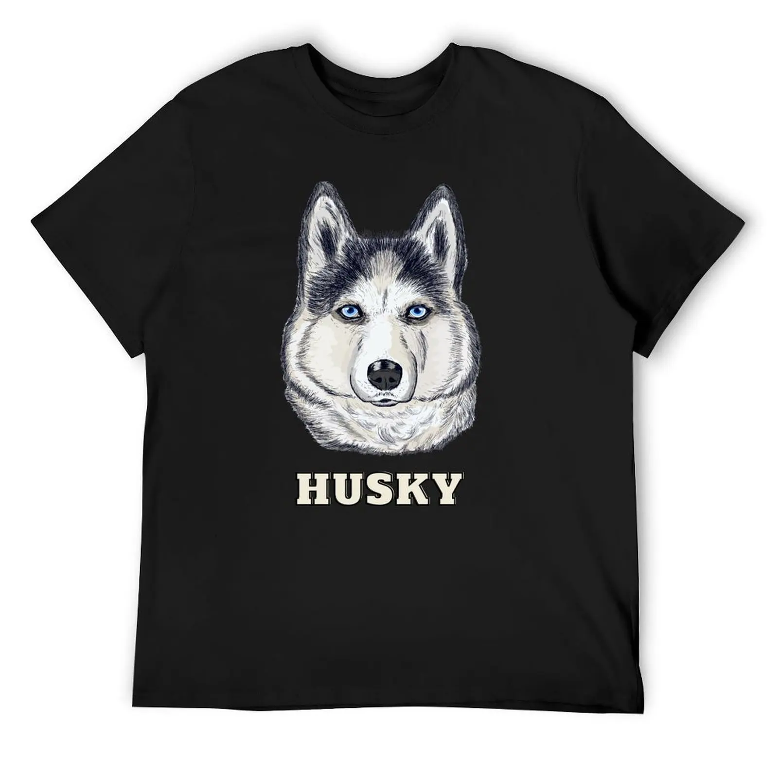 

Husky gray style T-Shirt custom t shirt anime shirt sweat cotton t shirt men