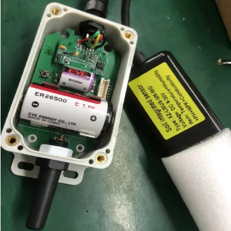 Lora Wireless EC PH Датчик температуры влаги 4-в-1 для сельскохозяйственной теплицы