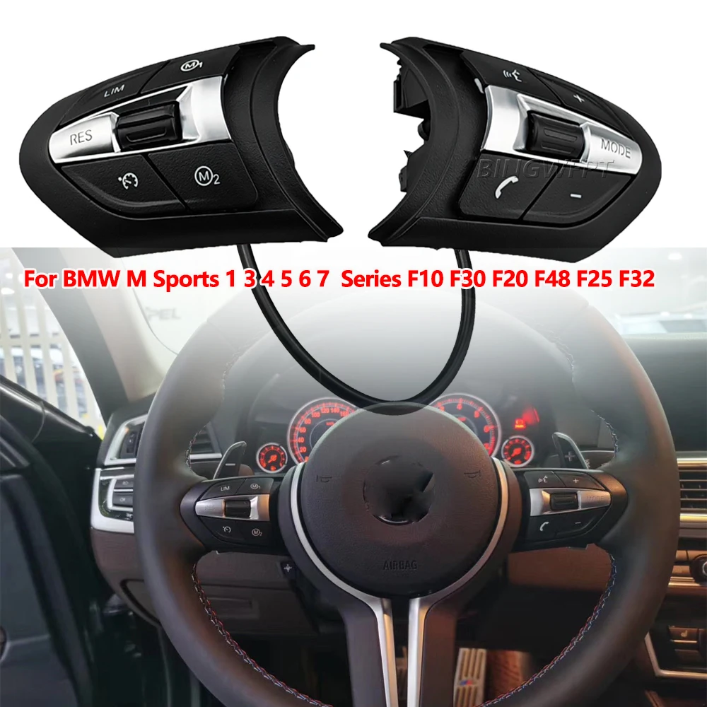 

Car M Sport Steering Wheel Button Knob Motorsport Version For BMW 1 3 4 5 6 X3 X4 X5 X6 Series F10 F11 F30 F06 F25 61317849411