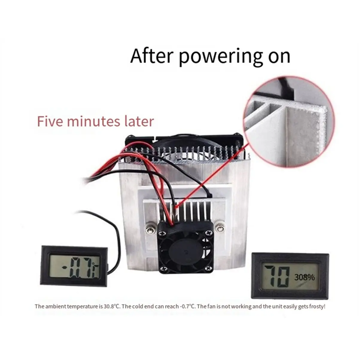 

Новая термоэлектрическая система охлаждения DIY 2026: полупроводниковый модуль + радиатор + вентилятор + TEC1-12706