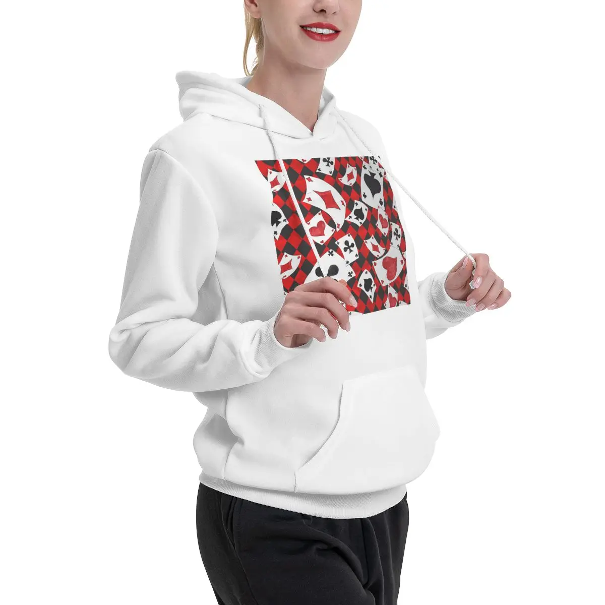 Cool Poker Speelkaarten Patroon Gokken Kaartspel Hoodie Trui Herfst Winter Heren Dames Paar Sweatshirt Lange Mouw Tops