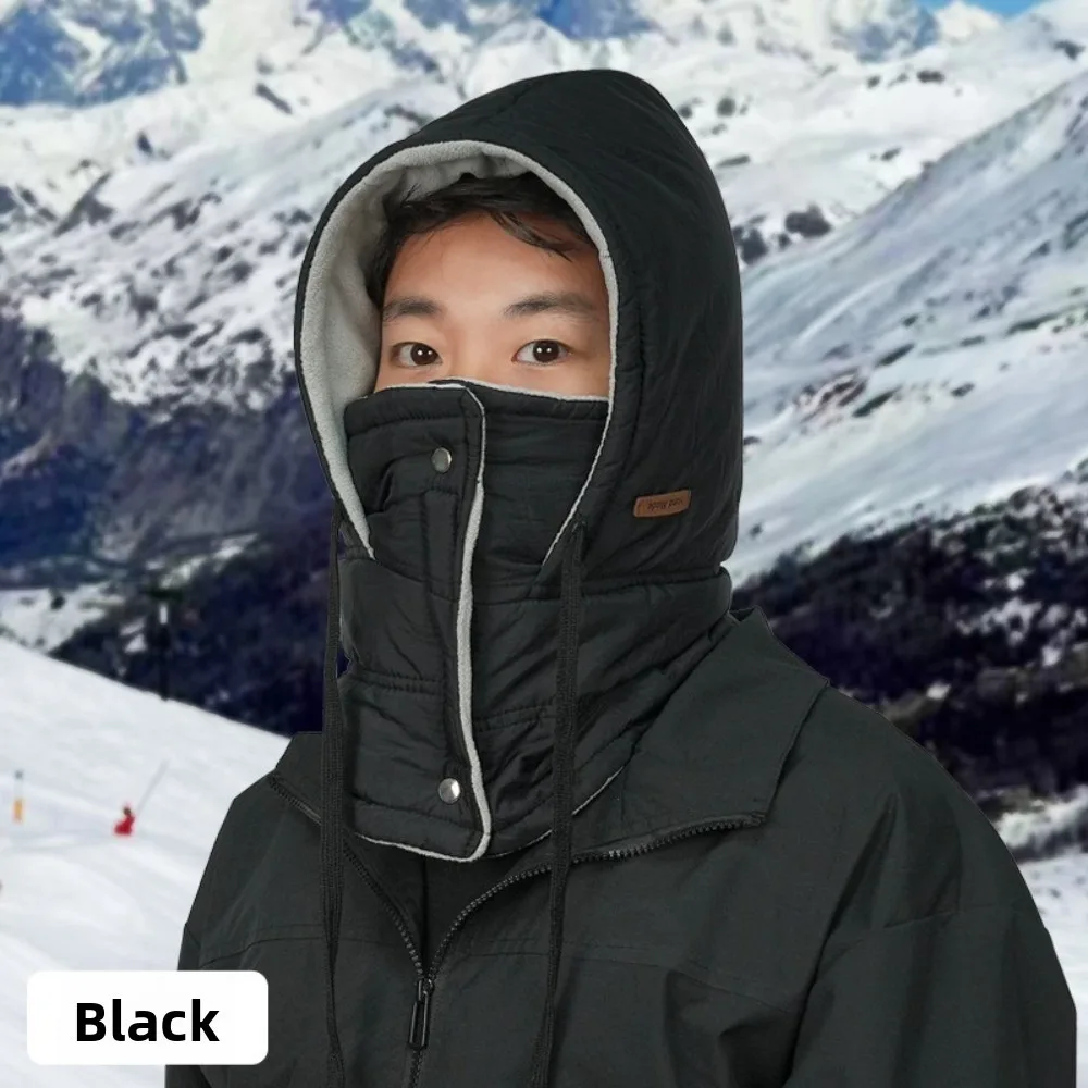 

New Warm Scarf Mask Integrated Hat Windproof Breathable Pullover Cap 3-in-1 Waterproof Balaclava for Outdoor Cycling Skiing