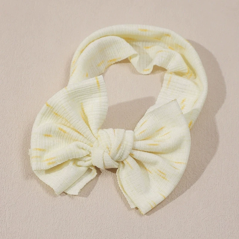 Stampa nylon neonata fascia fiocco topknot margherita orecchio di coniglio fascia per neonato fasce per capelli accessori per bambini fasce per capelli infantili