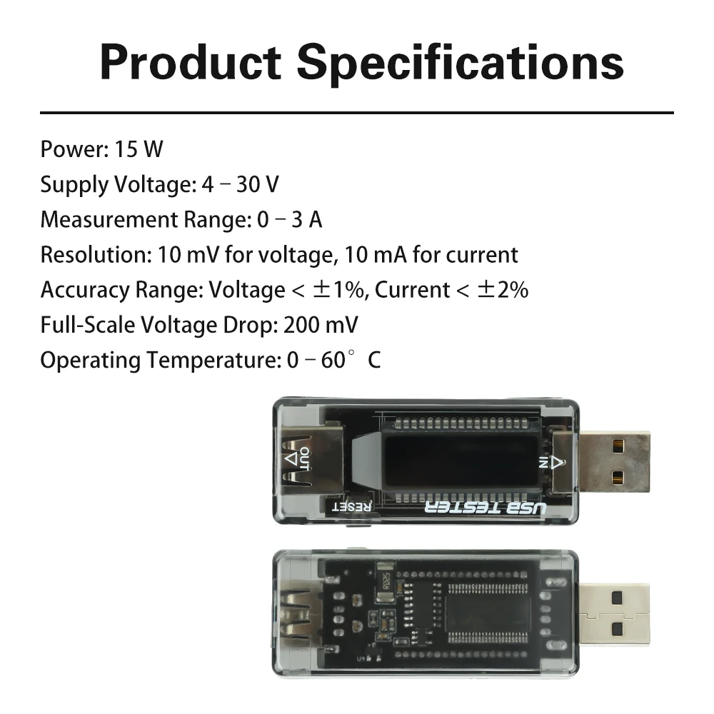 4-30 فولت USB الجهد الحالي متر قدرة جهاز اختبار بطارية فولت الجهد الحالي شاحن الطبيب اختبار السعة متر قوة البنك