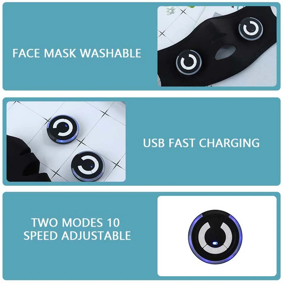 V-Face Face-Slimming Artifact Facial Massager Skin Firming Face Lifting Machine EMS Beauty Face Thinning Instrument