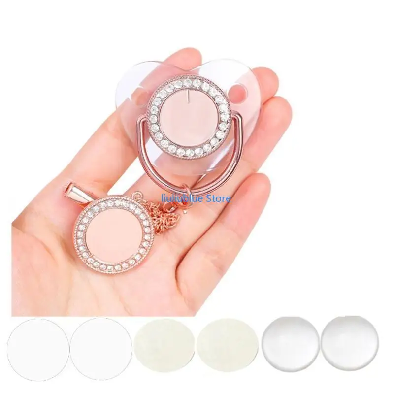 

1 Set Thermal Sublimation Baby Pacifier and Pacifier Clip Chain Newborns Teether 62CF