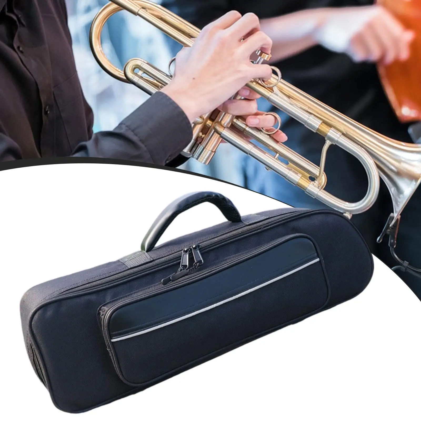 Travel Trumpet Bag Music Instrument Bag Lightweight Spacious Sturdy Protector