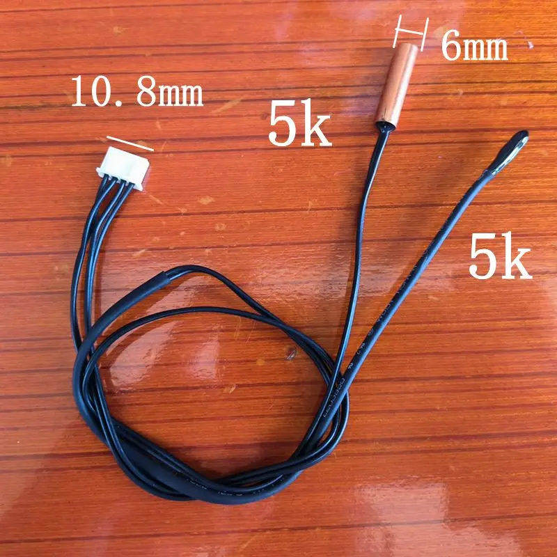 

Sonda de Sensor de temperatura doble 5K para aire acondicionado TCL, máquina colgante interior, control de temperatura, detecció