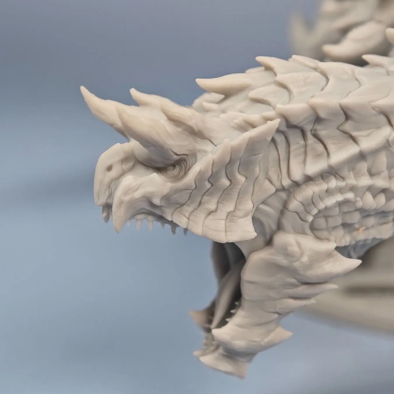 80mm/150mm/250mm Slayer of The Dragon 3D Printing Unassembled Unpainted Self-assembly Craft DIY Coloring Figurines
