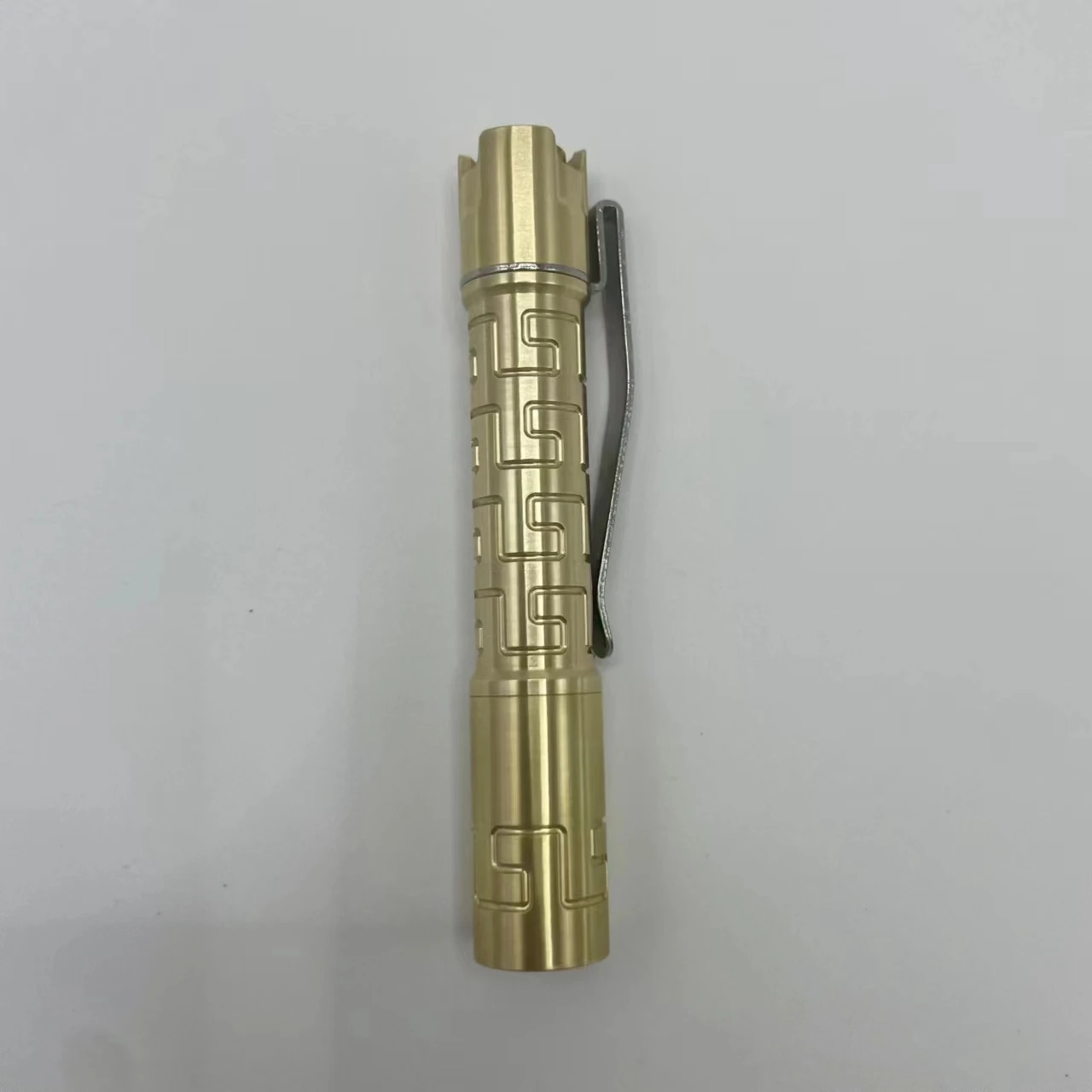 Imagem -04 - Latão Portátil Edc Lanterna sem Bateria Bolso Peça 10440