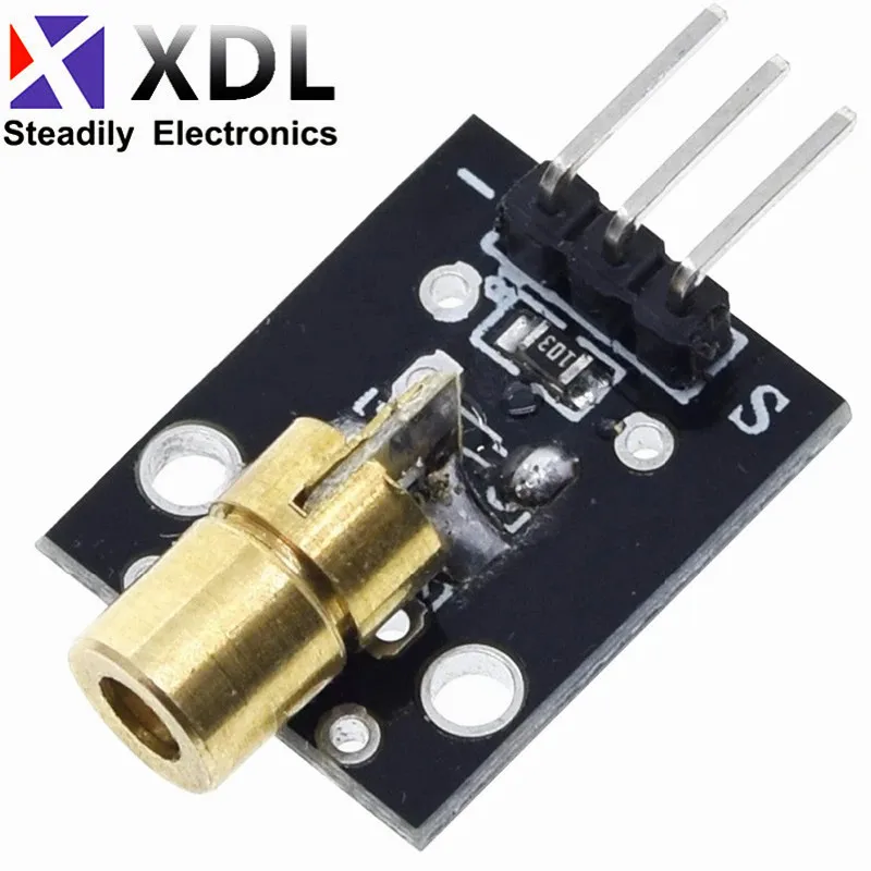 KY-008 3pin 650nm Red Laser Transmitter Dot Diode Copper Head Module for arduino DIY Kit