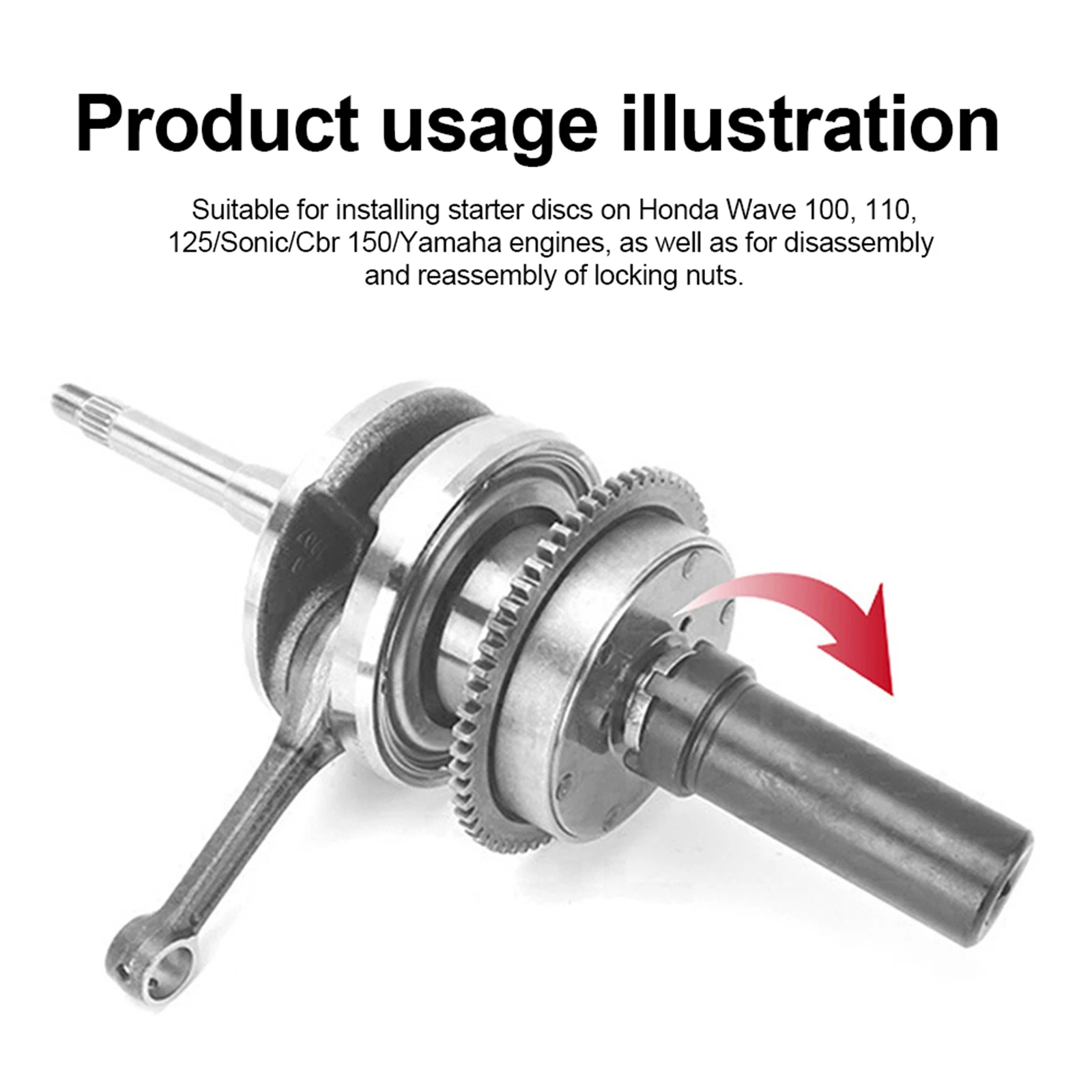 

Набор из 3 съемников гаек сцепления для мотоциклов (18 мм, 20 мм, 22 мм), инструмент для снятия стартерного диска, ключ для ремонта мотоциклов и скутеров