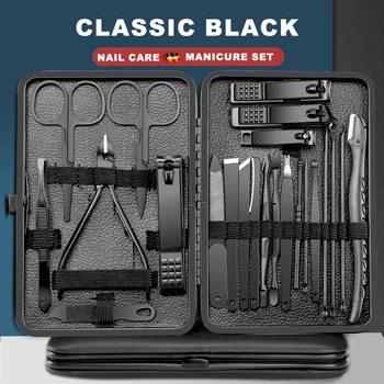 7/10/16/18/23/נירוסטה מסמר קליפר חותך חותך גוזם סט כלי מניקור פדיקור מספריים
