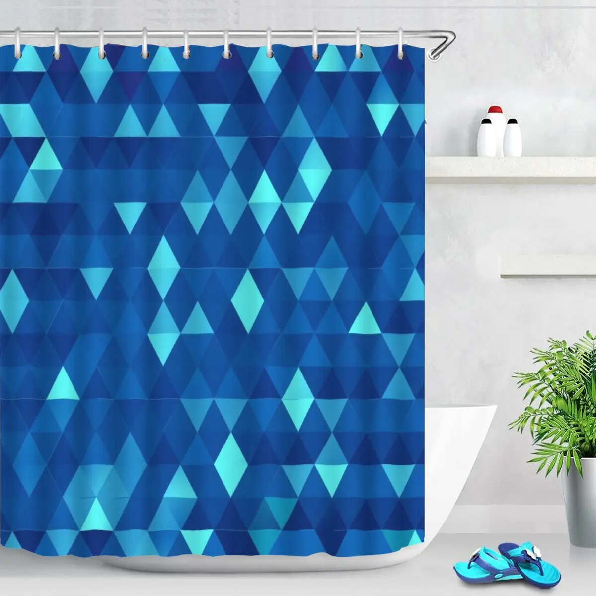 

Water Proof Shower Curtain Shower Roller Blind Full Bathroom Waterproof Shower Curtain Bathroom Curtain 180X180 Bathroom Curtain