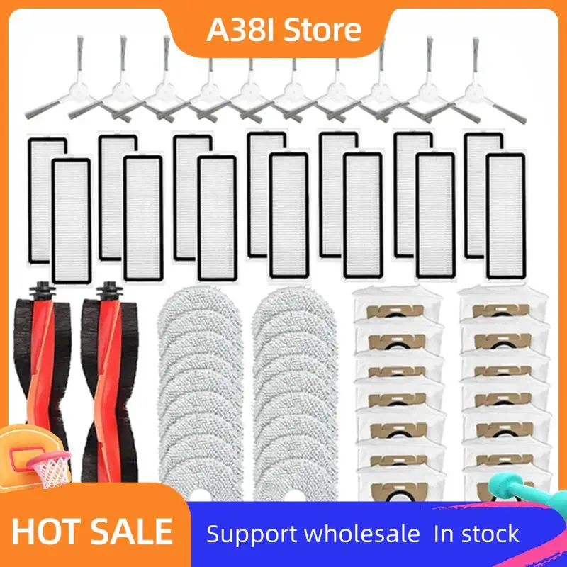 

A38I For Xiaomi Robot Vacuum X20+, X10+ / X20 Plus, X10 Plus Parts Accessories Main Side Brush Hepa Filter Mop Cloth Dust Bag